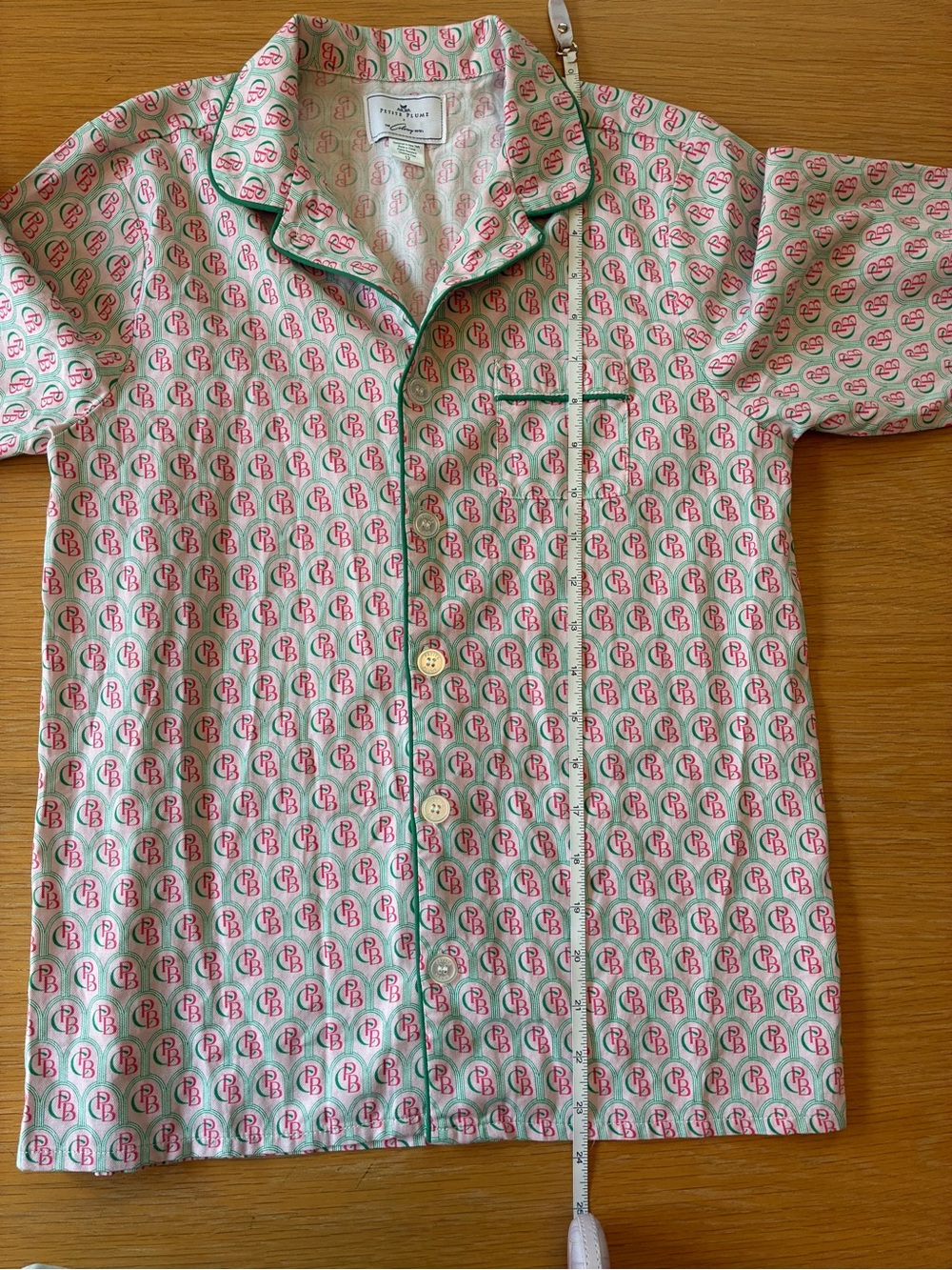 Petite Plume-The Colony Hotel-Pink and Green-Girls-Pajama-Set-12 - Picture 7 of 14
